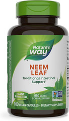 Neem Leaf Capsules – Intestinal Support – 950mg, 100 Vegan Caps