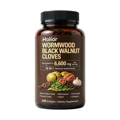 Holior 18-in-1 Black Walnut & Wormwood Herbal Blend For 240 Softgels