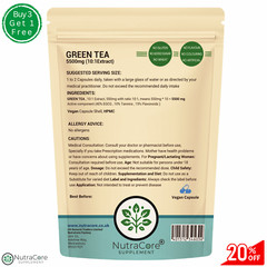 Green Tea Extract Capsule-5500mg-40% EGG, 10% Tannins, 15% Flavonoids-Fat Burner