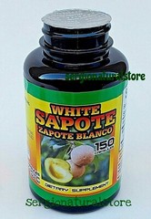 2 Bottles Zapote Blanco White Zapote 300 Capsules Casimiroa edulis Free Shipping
