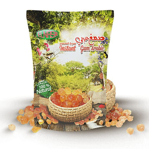 ElNASR Instant Gum Arabic 150 gm Acacia Gum Powder Natural100% F Sudan صمغ عربي