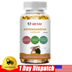 Organic Ashwagandha Capsules 12000MG (120Capsules) with Black Pepper Root Powder