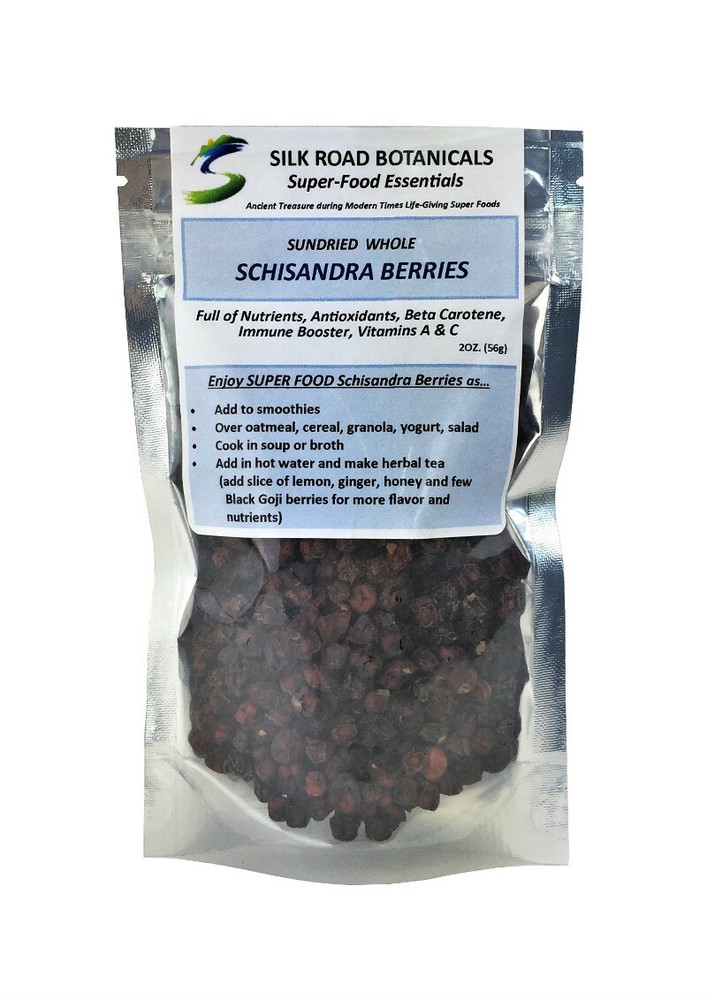 Schisandra Berries All Natural Herb Antioxidant -Air Dried Whole Berries 2oz.