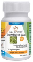 Green Coffee Bean Extract Capsules 55% Chlorogenic Acid Pure high quality CGA