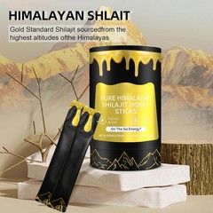Professional Pure Himalayan Shilajit Honey Sticks, Purer, More natural, Sweeter