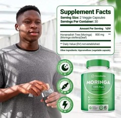 Powder Capsules Pure Nutrient-Rich Powder A Natural (800mg) hot