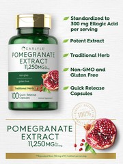 Pomegranate Extract Capsules | 11,250 mg | 100 Count | Non-GMO | by Carlyle