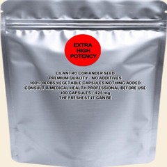 CILANTRO CORIANDER SEED With Absolutely No Additives Potency 100 Vegetarian Caps