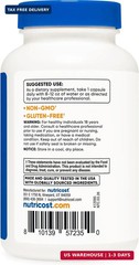 Nutricost High Potency Vitamin B Complex 462mg, 120 Capsules – with Vitamin C –