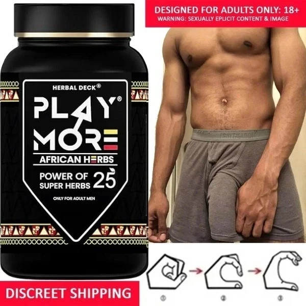 Herbal Deck Play More Powder for Men Natural Strength and Immunity Support
