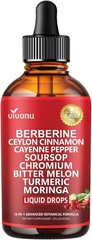 Berberine with Ceylon Cinnamon Supplement Liquid Drops + Bitter Melon Extract