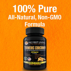 3 Bottles – Me First Living Turmeric Extract 95% Curcuminoids 1000mg + Bioperine