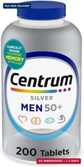 Centrum Silver Men’s 50+ Multivitamin with Vitamin D3, B-Vitamins, Zinc for Memo
