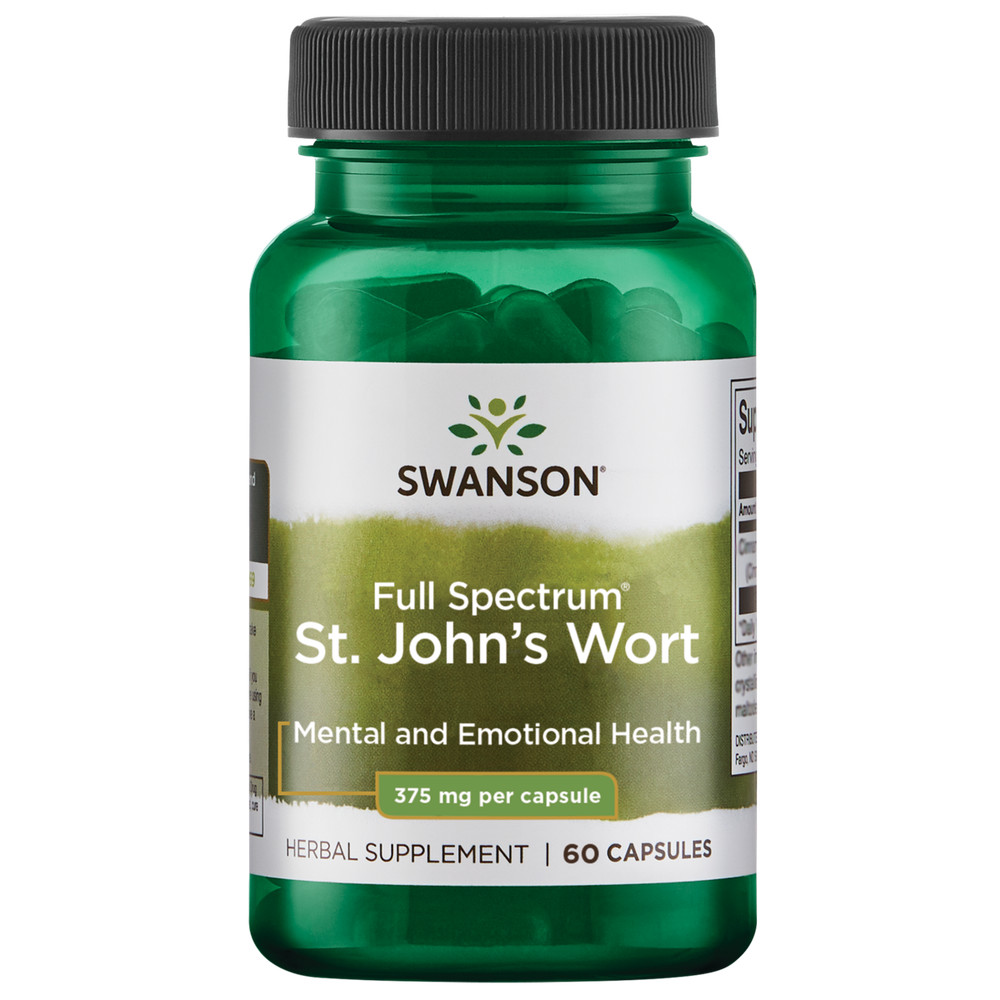 Swanson St. John’s Wort 375 mg 60 Capsules