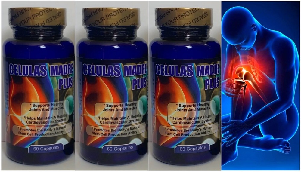 3 Frascos Celulas Madre Plus Regenerador Biotrix Bacterium Cell Bioxtron Pills