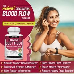 Beet Root Capsules 2040 Mg Organic Beetroot Powder Extract + Black Pepper