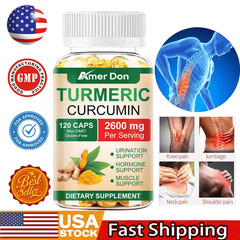 Turmeric Curcumin 2600mg w/ BioPerine Black Pepper Triple Strength Capsules