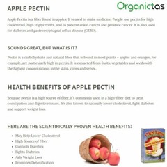 Pure Natural Apple Pectin 40g – Cholesterol & Blood Sugar Balance Control