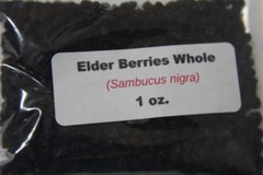 1 oz. Elderberries Whole (wildcrafted, (Sambucus nigra)