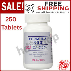 Dee Cee Labs Formula 303 Maximum Strength All-Natural Relaxant Tablet 250 Tablet