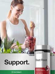 Beet Root Powder Capsules 2000mg | 220 Pills | Herbal Extract | by Horbaach