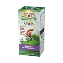 Host Defence MycoBotanicals Brain Dietary Supplement for Mental Clarity – 60…