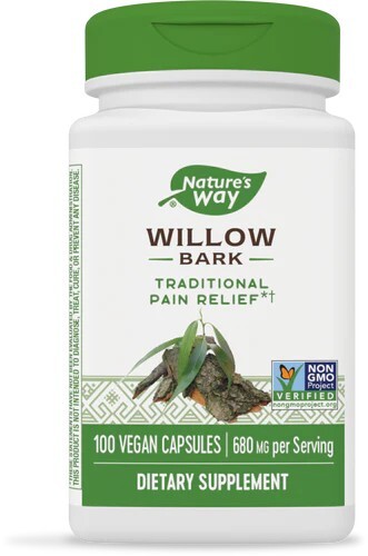Willow Bark Herbal Pain Relief – 100 Vegan Capsules – 340mg Per Capsule