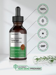 Valerian Root Liquid Extract | 2 fl oz | Alcohol Free | Vegetarian | by Horbaach