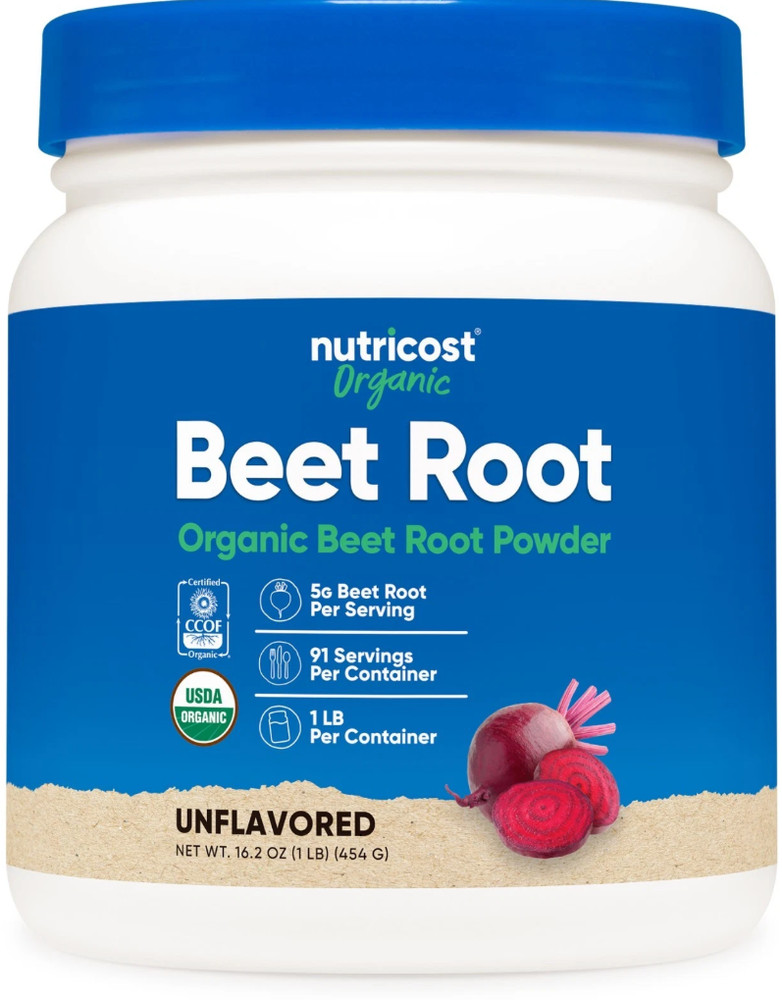 Nutricost Organic Beet Root Powder 1 LB -Vegan Superfood, Certified USDA Organic