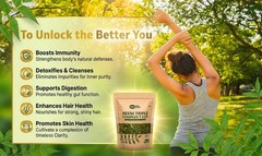 Neem Triple Complex T Cut, Blend of Neem Leaves, Bark, Flower (80:10: 10) 2 pack