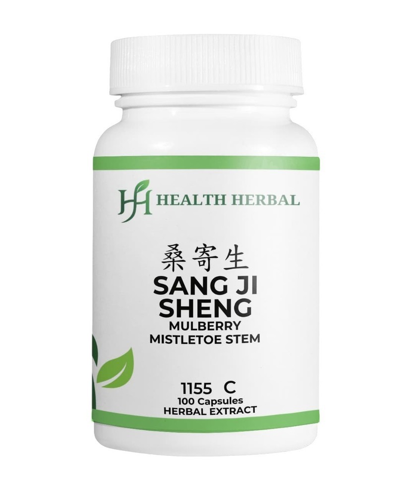 2 Bottles Health Herbal-Sang Ji Sheng/Mulberry Mistletoe Stem 100 Capsule/Bottle