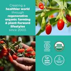 Navitas Organics Goji Berries—Organic Non-GMO, Sun-Dried,8 oz.Bag,8 Servings