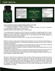 Mushroom Complex Immune Support & Hemp Seed Oil Healthy Skin Joint Supplement