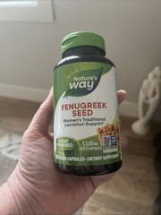 Nature’s Way Fenugreek Seed 180 Vegan Capsules Lactation Support Exp 11/28