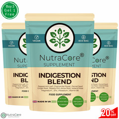 Indigestion Complex Caps 750mg-12Herbs Blends-Acidity & Reflux Relief-100%Vegan