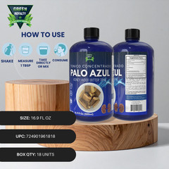GREEN ROYALTY- PALO AZUL TONIC(16OZ)- PALO AZUL TONICO-HERBAL DRINK