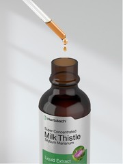 Milk Thistle Liquid Extract | 2 fl oz | Alcohol Free | Vegetarian | by Horbaach