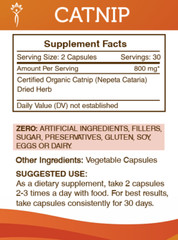 Secrets Of The Tribe Catnip Capsules, 400 mg