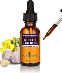 Holistic 1 oz Mullein Garlic Oil – Certified Organic & Wildcrafted Herbal Blend
