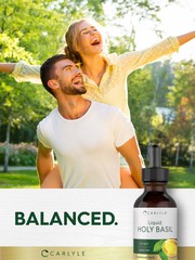 Holy Basil Extract Liquid | 2 Fl Oz | Tulsi Tincture | Vegetarian | by Carlyle
