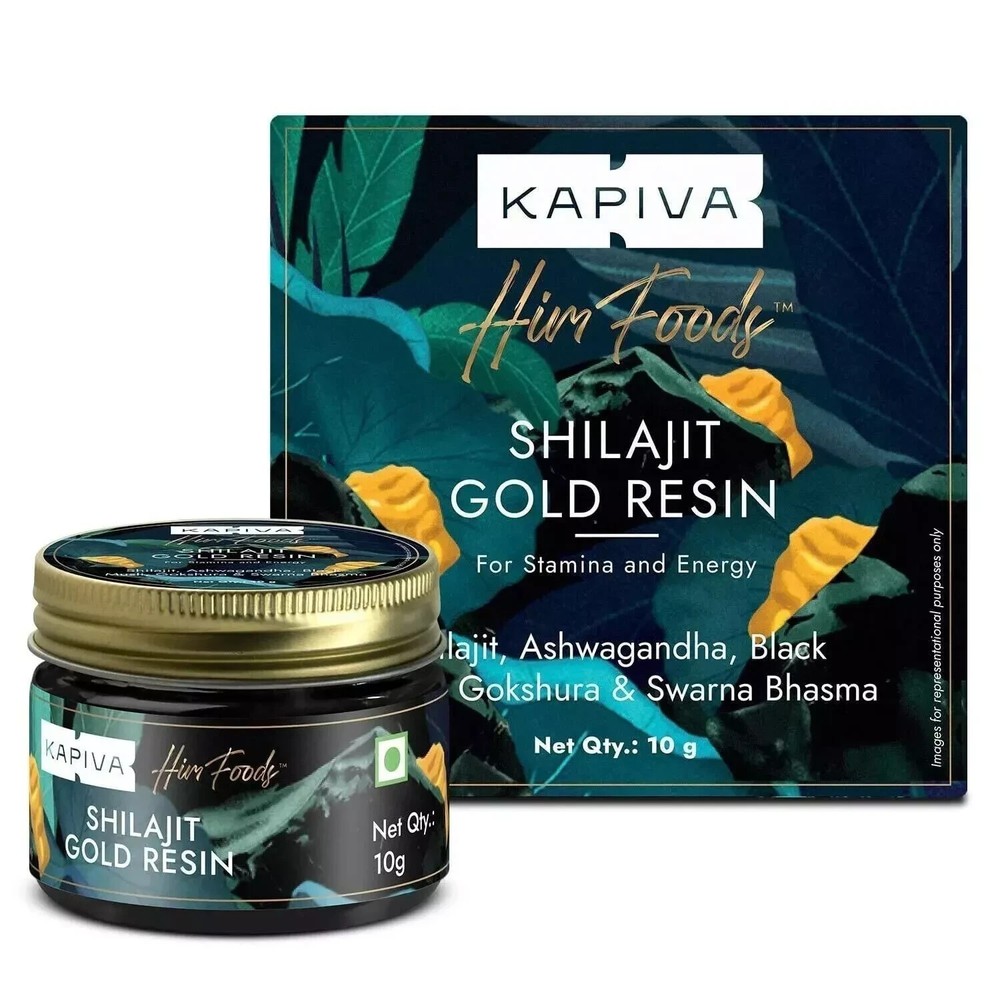 Kapiva Shilajit/Shilajeet Gold Resin – 10g | 500mg/Serving | 20 Servings e156