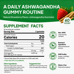 Nature’s Key Ashwagandha Gummies, 3000mg High Potency Ashwagandha Root Extract