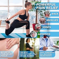 40pcs Capsicum Plaster Hot Muscle Strain Back Pain Relieving Patch Max Strength