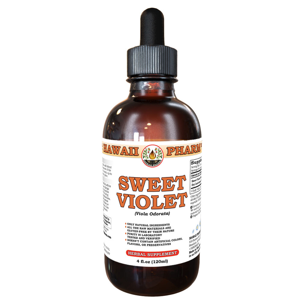 Sweet Violet (Viola Odorata) Organic Dried Leaf Liquid Extract