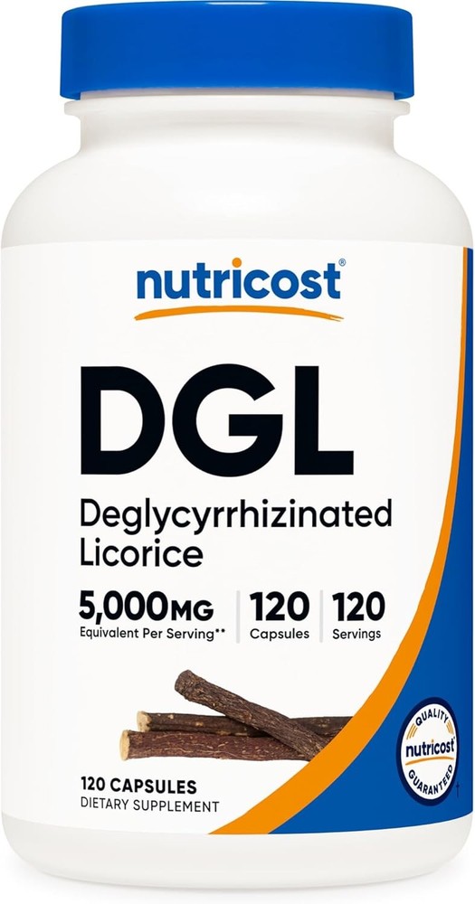 Nutricost DGL Deglycyrrhizinated Licorice Extract Capsules (5,000 mg…