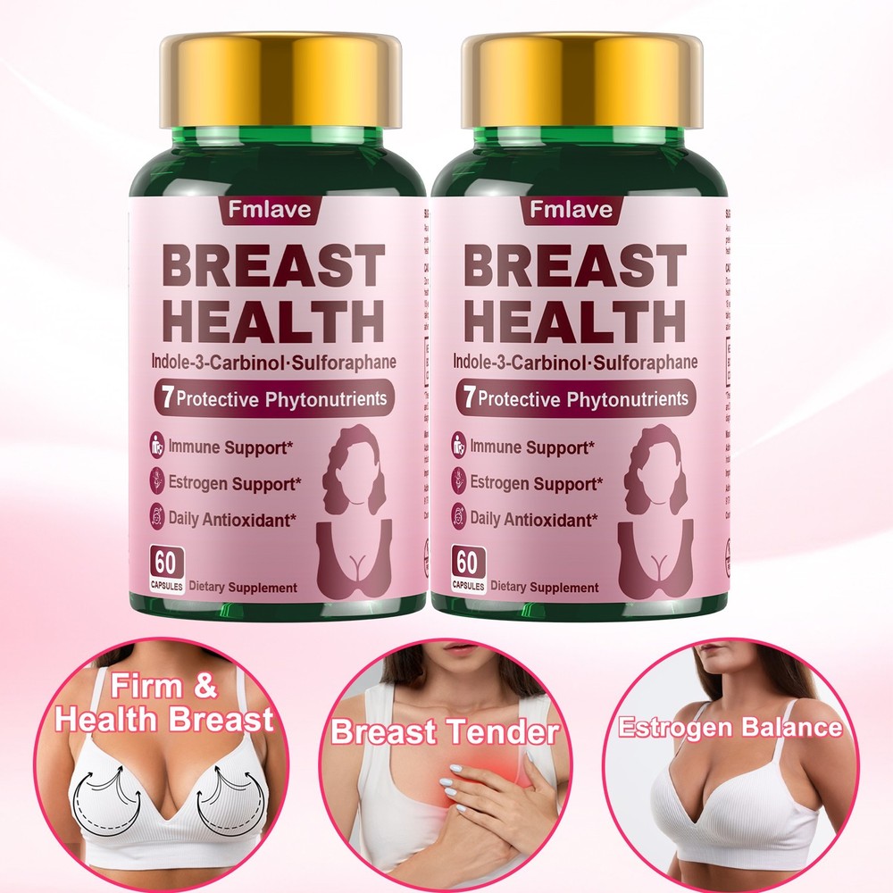 2x Breast Enhancement Pills & Estrogen Supplement Bigger Bust Women Female Chest