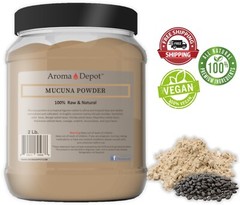 2 lb. Mucuna Pruriens Bean Extract Powder Haba del Terciopelo Raw JAR