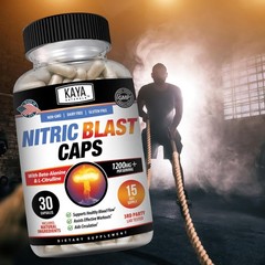 Nitric Blast L-Arginine 1200mg Pre-Workout Supplement for Health & Stamina