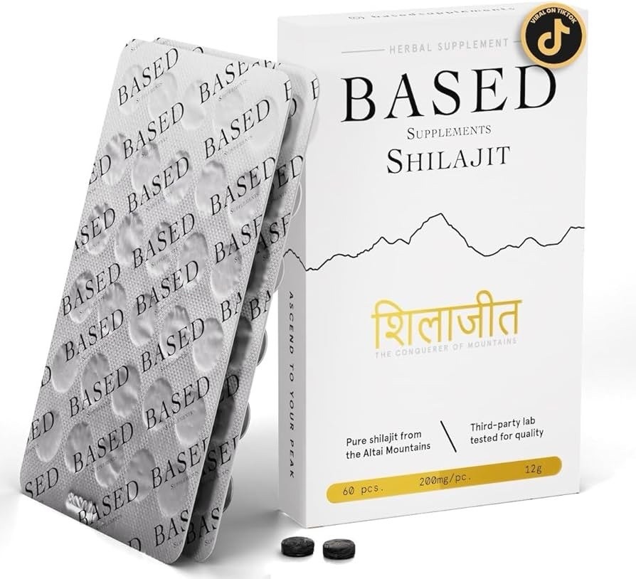 BASED Supplements SHILAJIT – 60 Resin pieces – 3rd party tested – Mens Health