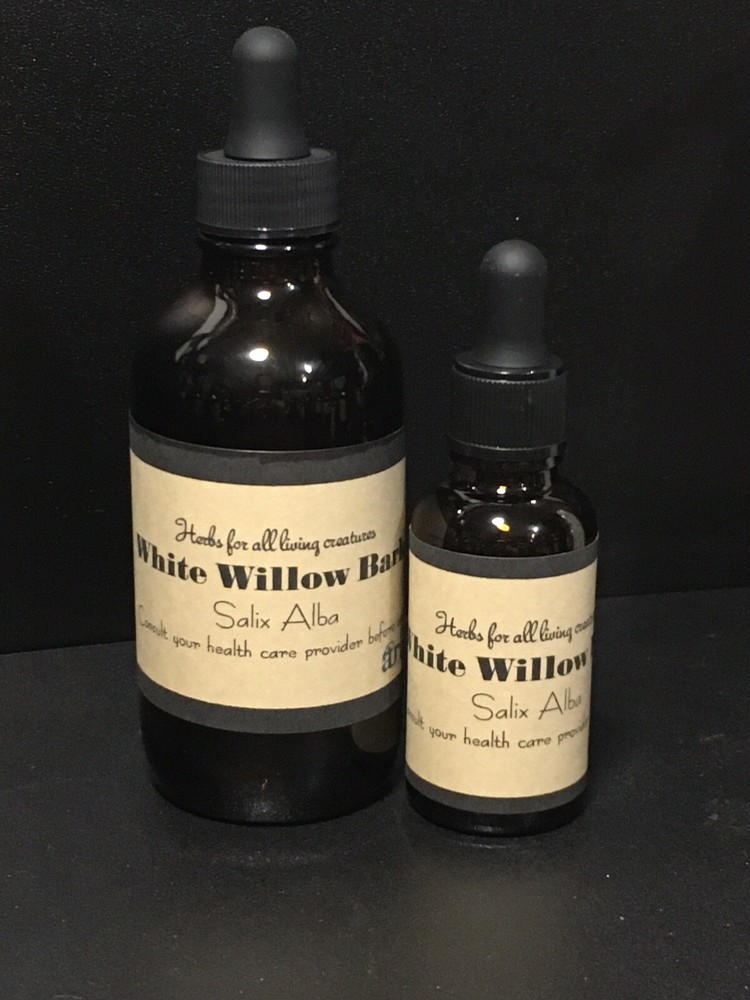 White Willow Bark Alcohol Tincture, (Salix Alba) Apothecary Health